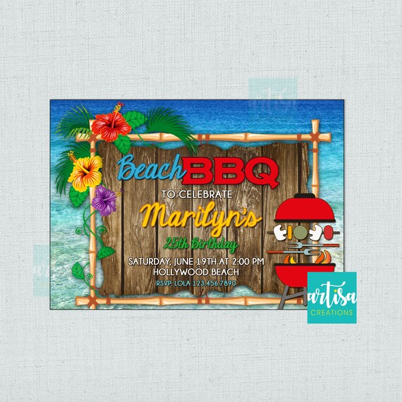 Invitation De Partie De Plage Invitation De Plage Dete Etsy Invitation De Partie De Plage Invitation De Plage Dete Etsy
