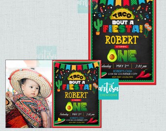 Taco bout a birthday invitation, 1st Birthday Mexican Fiesta, 1st Birthday Mexican, Tacos 1st Birthday, Cinco de Mayo 1st Birthday Invitatio