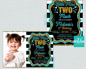 Little Miss two much invitation, Miss two much birthday invitations, Miss two much invitation, Miss to much invitations, Miss two much birth