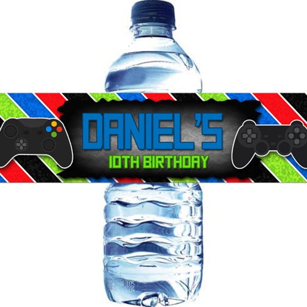 Video Game Controller Sticker Water Bottle Etsy