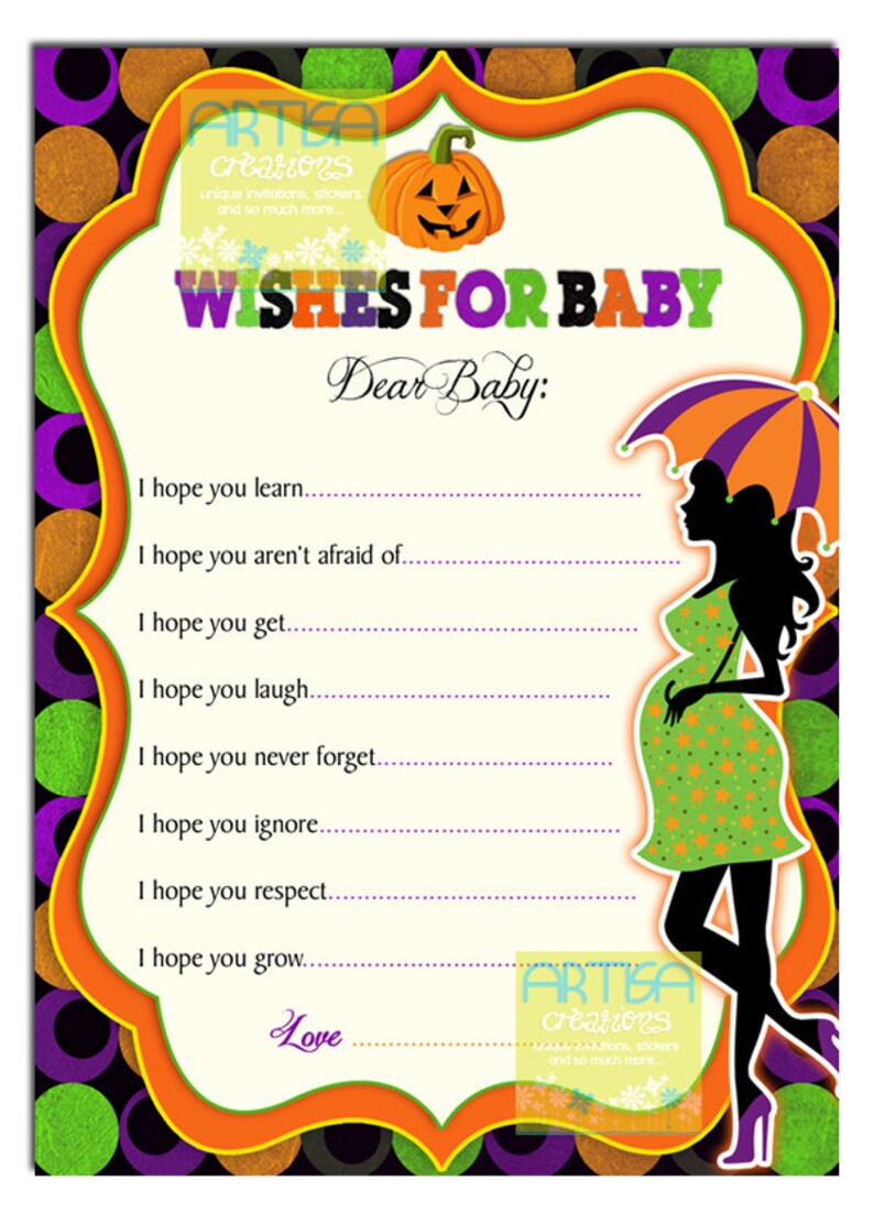 Halloween Baby Shower Invitation Baby Shower Halloween - Etsy