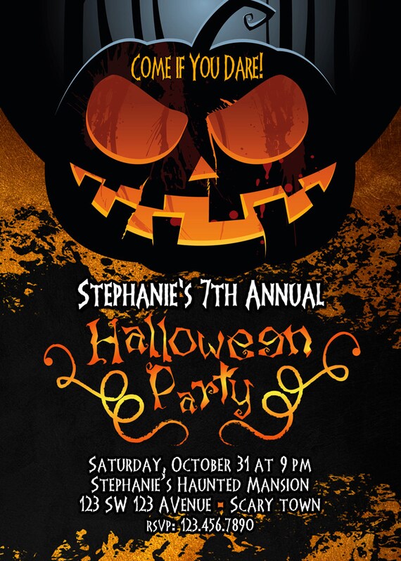 Scary Party Invitations 4