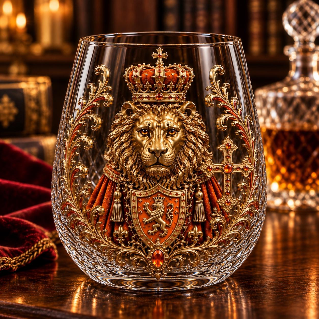 Lion Crown Glasses - Etsy
