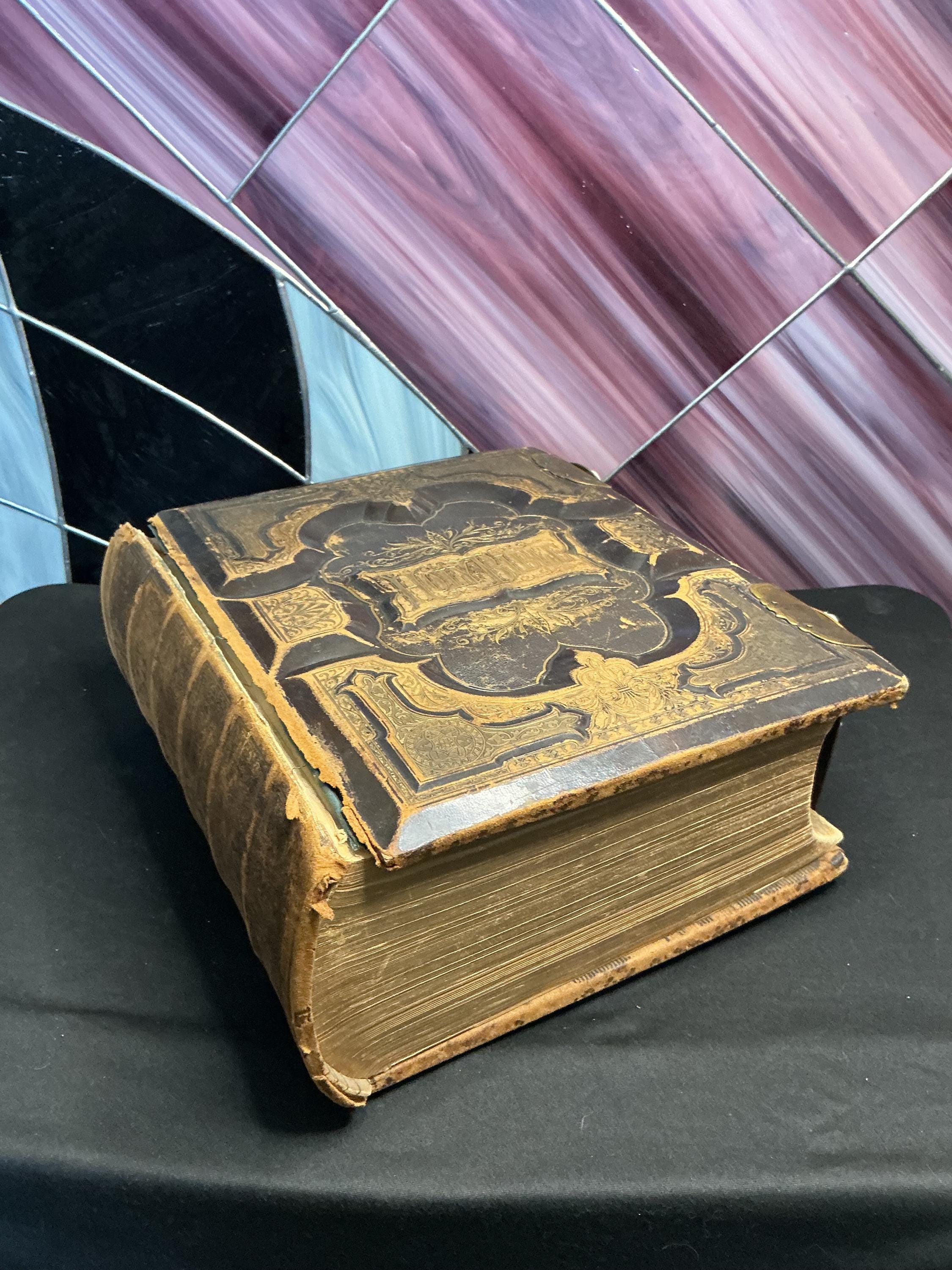 Large Antique Family Bible - Etsy