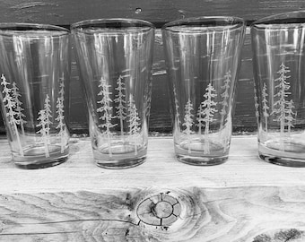 Forest Pint Glasses