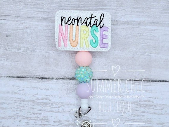 Glitter Neonatal Badge Reel, Nurses Badge Reel, NICU Badge Reel, Beaded  Badge Reel, Nurse Badge Reel, Neonatal Nurse Badge, RN Badge Reel -   Canada