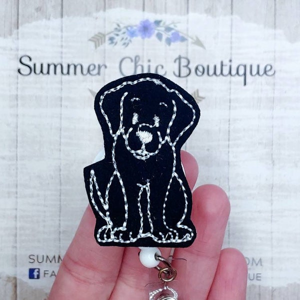 Labrador Badge Reel, Nurse Badge Reel, Black Lab Dog Badge Reel, RN Badge Reel, Medical Badge Reel, Badge Reel, Retriever Badge