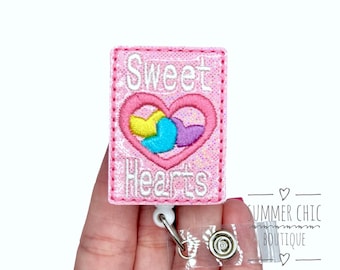 Sweet Hearts Valentine Badge Reel, Nurse Badge, Valentine Badge Reel, RN Badge Reel, Medical Badge Reel, Badge Reel