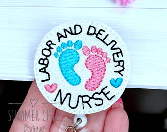 Labor And Delivery Nurse Badge Reel, Labor and Delivery Badge Reel, Baby Badge Reel, Badge Reel, Badge Reel, L&D Badge Reel, Nicu Badge