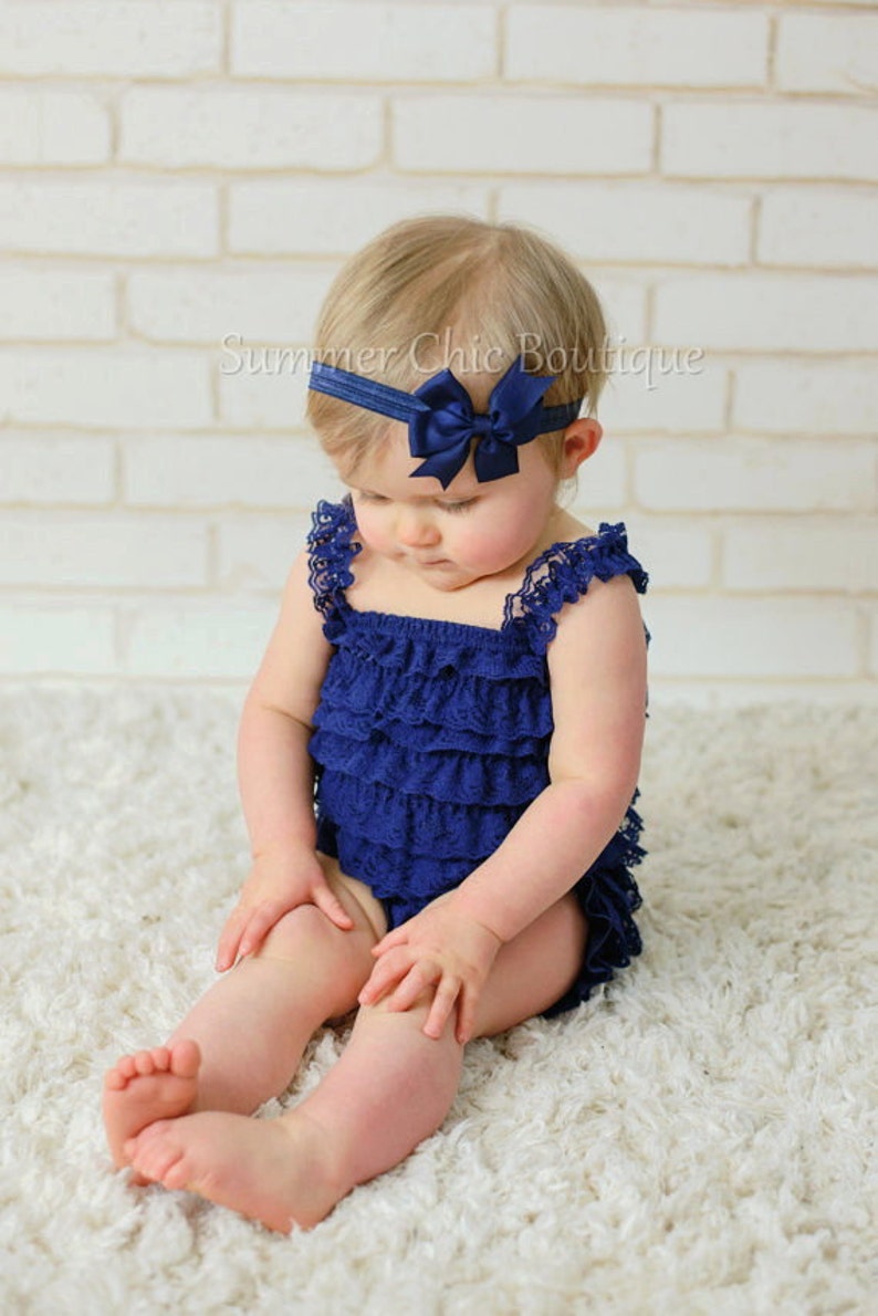 Headband,Bow on Fold over elastic Bow Headband Navy Pinwheel Bow Headband Baby Headband Infant Headband Newborn Headband