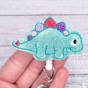 Glitter Dino Badge Reel, RN Badge Reel, Nurse Badge Reel, Dino Badge Reel, Medical Badge Reel, Badge Reel, Badge Holder, Retractable Reel