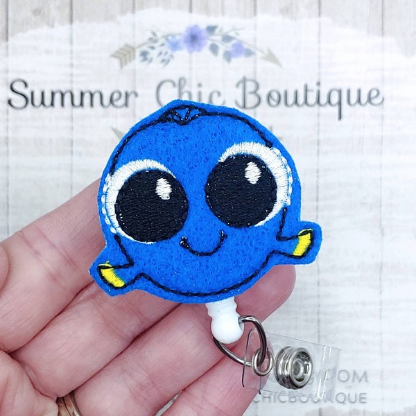 Blue Fish Badge Reel, Nurses Badge Reel, Medical Badge Reel, Nurse Badge Reel, Bass Badge Reel, Badge Reel, Medical Badge Reel, Badge Reel