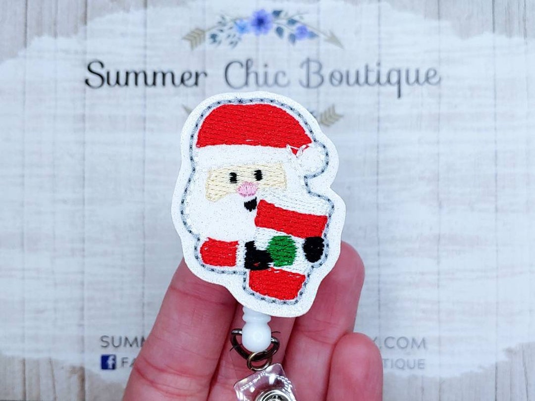 Porte-Badge Rétractable Avec Motif De Poisson Patriotique-Avec Pince