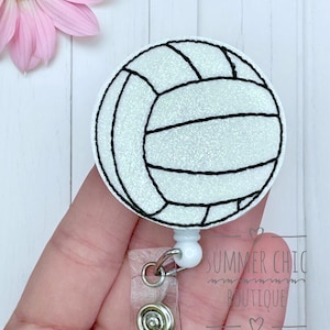 Nurses Badge Reel, RN Badge Reel, Nurse Badge Reel, Badge Reel, Sports Badge Reel, Badge Reel, Badge Holder, Retractable Reel, Volleyball