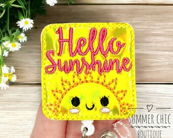 Hello Sunshine Nurses Badge Reel, Medical Badge Reel, Nurse Badge Reel, Sunshine  Badge Reel, RN Badge Reel, Medical Badge Reel, Badge Reel