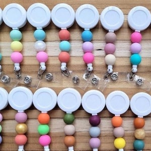 Create Your Own Custom Beaded Badge Reel, Beaded Badge Reel, Nurses Badge  Beaded Badge Reel, RN Badge Reel, Interchangeable Badge Reel
