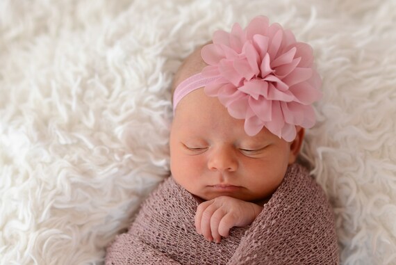 newborn rose headband
