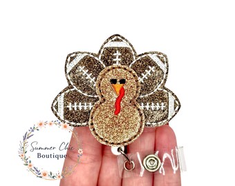 Glitter Football Turkey Badge Reel, Medical Badge Reel, Nurse Badge, Nurses  Badge Reel, RN Badge Reel, Medical Badge Reel, Badge Reel