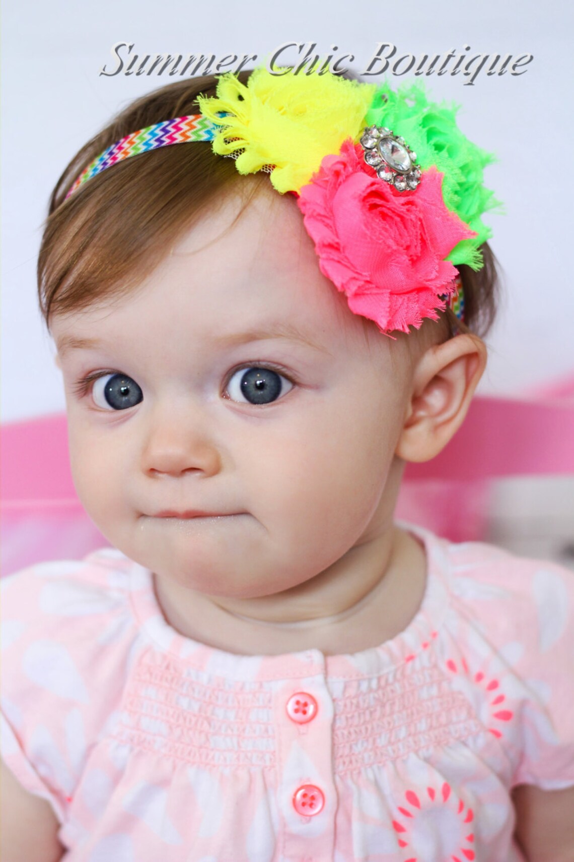Neon Baby Headband Infant Headband Newborn Headband Shabby Etsy