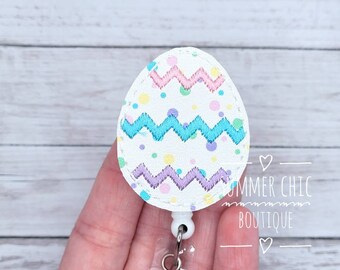 Polka Dot Easter Egg Badge Reel, Nurses Badge Reel, Medical Badge Reel, Nurse Badge Reel, RN Badge Reel, Badge Reel, Badge Holder