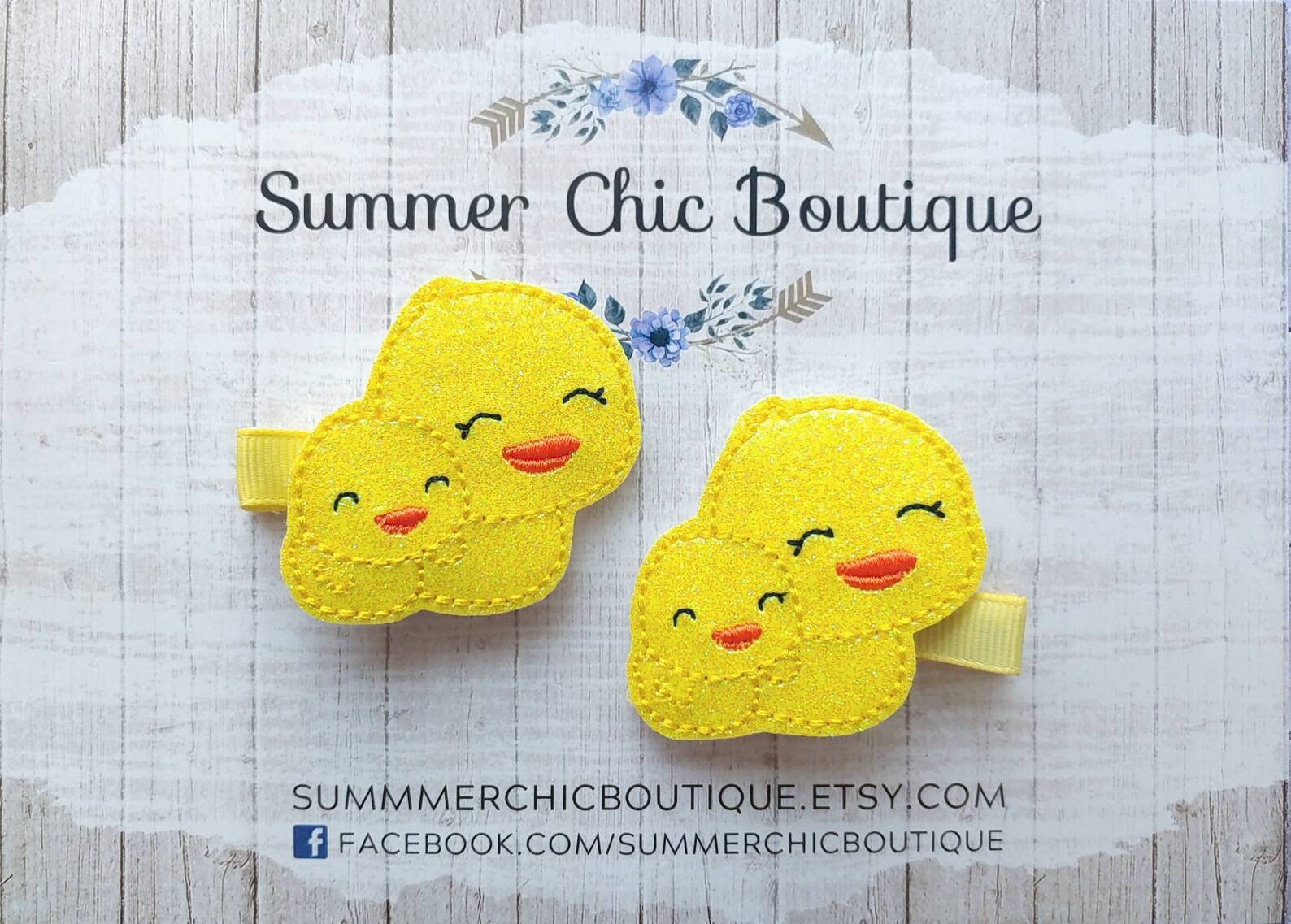 Duck Hair Clips Rubber Duck Clips Toddler Hair Clips Girl Etsy
