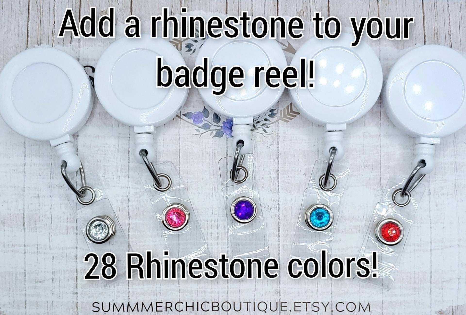 Rhinestone Badge Reel 