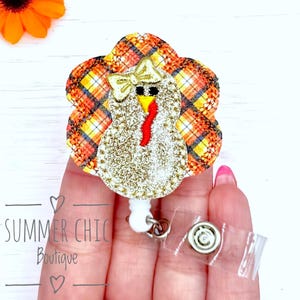 Fall Turkey Badge Reel, Medical Badge Reel, Nurse Badge Turkey Badge Reel, Thanksgiving Badge Reel, Medical Badge Reel, Badge Reel