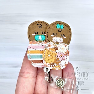 Boho Boy and Girl Swaddled Babies Labor and Delivery Badge Reel, Baby Burritos Badge Reel, Badge Reel, RN Badge Reel, NICU Badge Reel