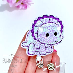 Nurse Badge Reel, RN Badge Reel, Nurse Badge Reel, Glitter Dino Badge Reel, Medical Badge Reel, Badge Reel, Badge Holder, Dinosaur Badge