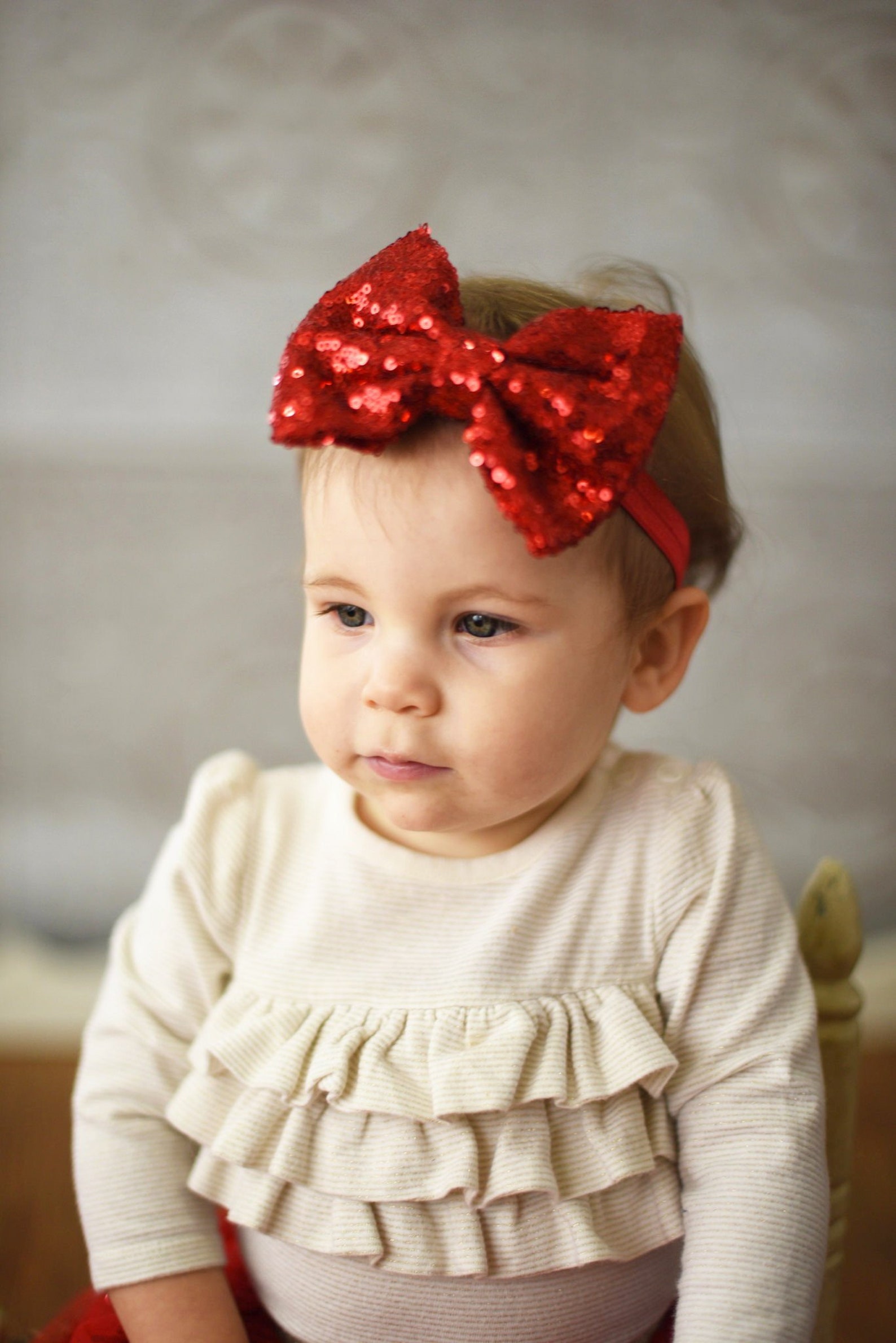 Large Red Headband Red Baby Headband Baby Headband Red Bow Etsy