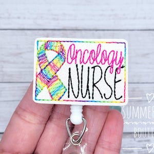 Colorful Oncology Nurse Badge Reel, Oncology Badge Reel, Medical Badge Reel, Nurse Badge Reel, Oncologist Badge Reel, Medical Badge Reel
