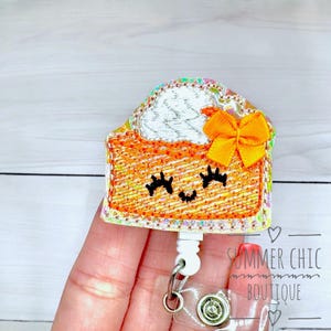 Holo Pumpkin Pie Badge Reel, Medical Badge Reel, Nurse Badge Reel, Nurse Badge Reel, RN Badge Reel, Medical Badge Reel, Badge Reel