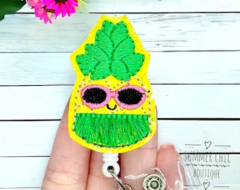 Glitter Pineapple Badge Reel, Medical Badge Reel, Nurse Badge Reel, Nurses Badge Reel, RN Badge Reel, Medical Badge Reel, Badge Reel