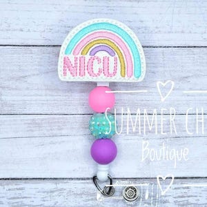 Nicu Badge Reel, Labor and Delivery Badge Reel, L&D Badge Reel, Neonatal Badge Reel, Nurse Badge Reel, RN Badge Reel