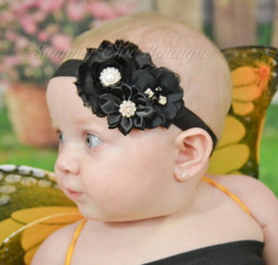 Black Headband Black Baby Headband Headband Baby Headband Etsy