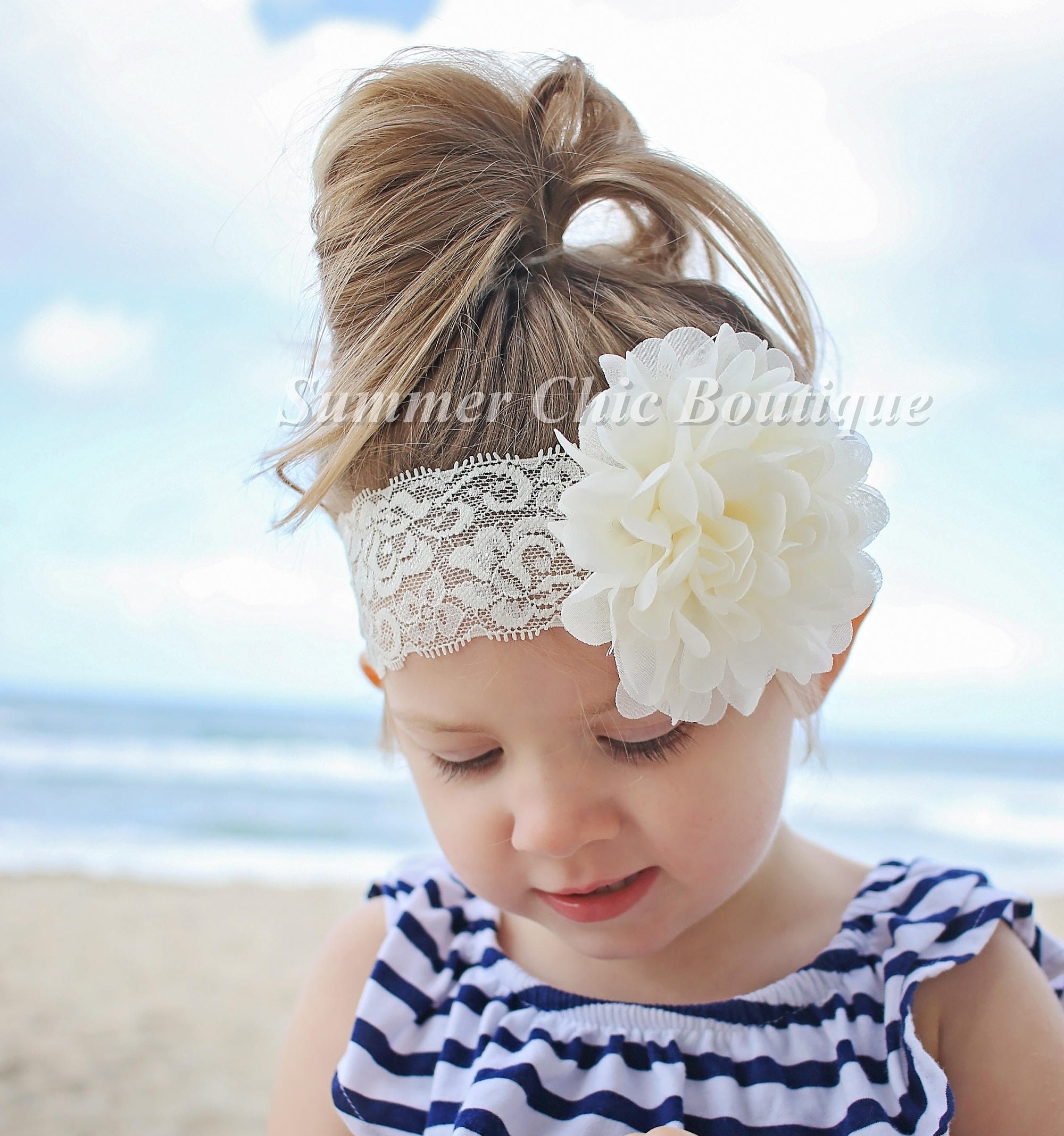 Ivory Headband Baby Headband Ivory Baby Headband Infant Etsy