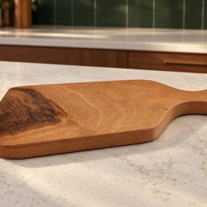 Handmade Walnut Cutting Board with Handle; Charcuterie and Cheese Serving Board