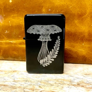 Custom Engraved Cottage Core Mushroom Lighter