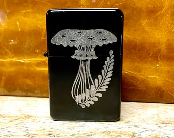 Custom Engraved Cottage Core Mushroom Lighter