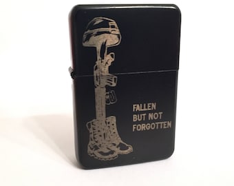 Custom Engraved Fallen Soldiers POW MIA Lighter