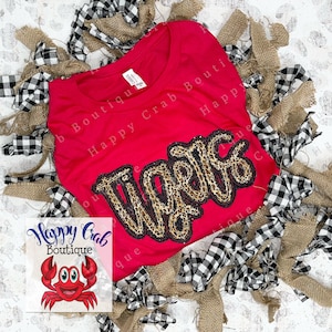 Tigers Spirit leopard/black Sequin Tshirts, sweatshirts and LS Shirts by Happy Crab Boutique