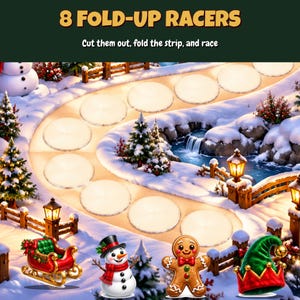 Printable Christmas Games Bundle | Christmas Board Game, Bingo & Trivia | Print and Play Family Game Night | Letter + A4 | Instant Download image 5