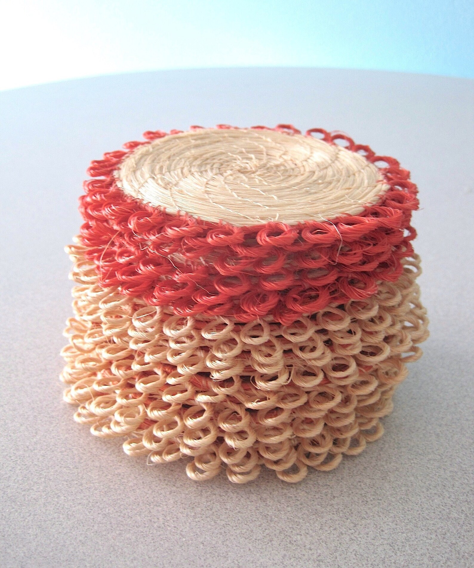 17 Boho Raffia Coasters Woven Wicker Drinking Glass Coaster Etsy