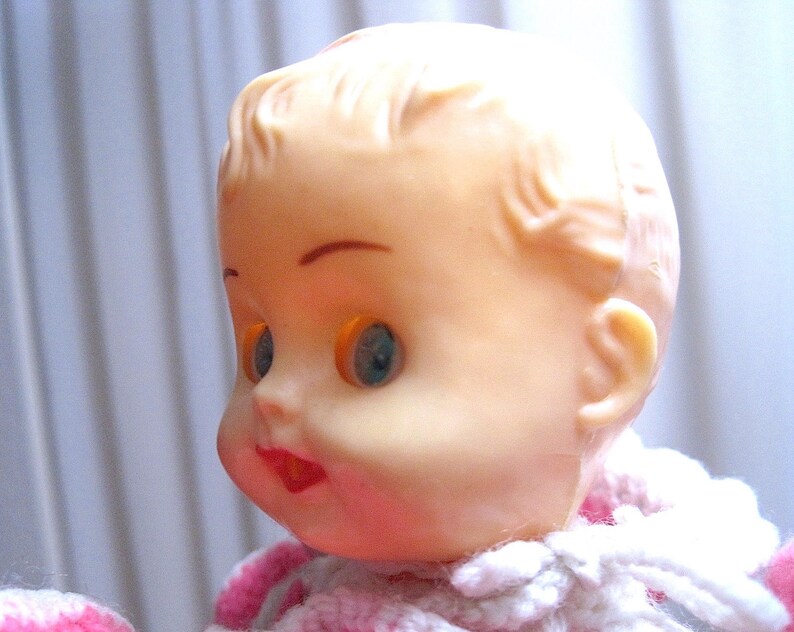 1950s Plastic Baby Doll Vintage Small 8 Inch Jointed Hard Etsy
