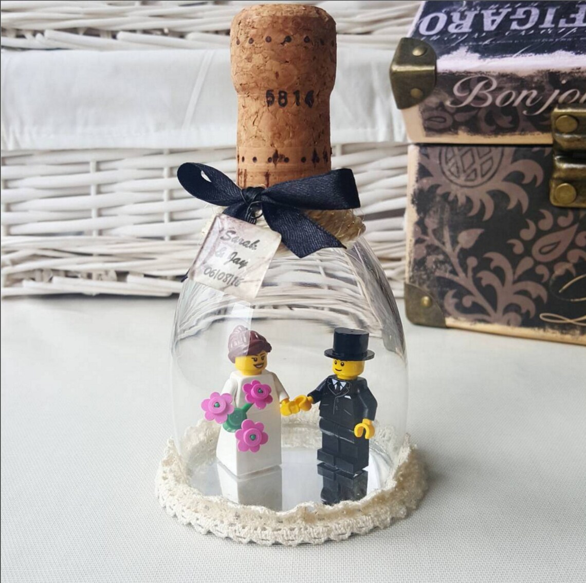 Handmade Glass Display Dome With Custom Figurines Etsy