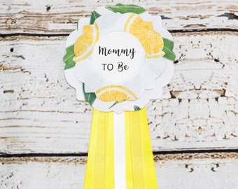 Lemon Yellow Green Baby Shower, Lemon Green Yellow Corsage, Lemonade Baby Shower Pin, Lemon Baby Shower Pin, Mommy to Be Pin, Daddy to Be