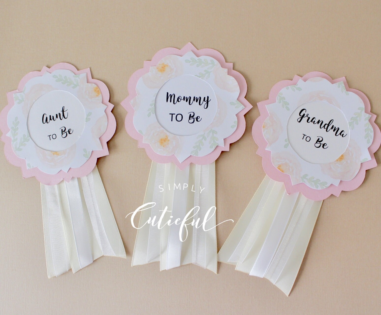 Baby Shower Guest Pins Name Tags Mommy Daddy to Be Pin Etsy