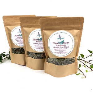 Flower Power Herbal Tea Blend Natural Organically Grown Harvested Calendula Chamomile Blend Tea Loose leaf organic tea