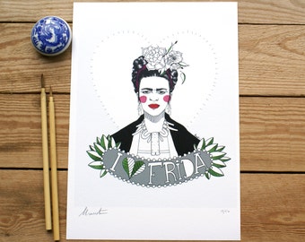 ART PRINTS// Frida Kalo // illustration