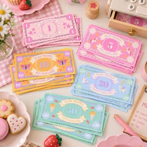 Printable Play Money for Kids | Pretend Money PDF | Kids Play Money | Play Store & Classroom Printable | Instant Download